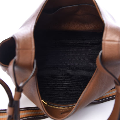 Prada Vitello Daino Hobo Brandy 5 of 10