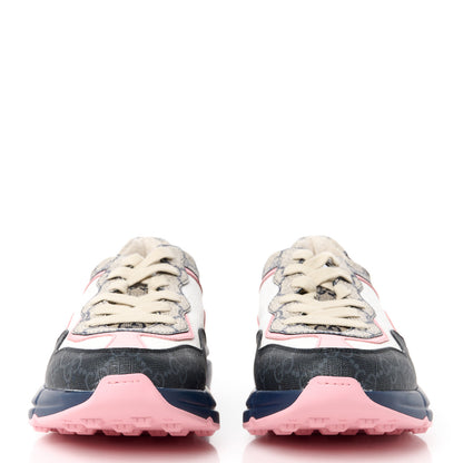 Gucci GG Supreme Monogram Rhyton Sneakers 36.5 Beige Blue Pale Pink 2 of 8