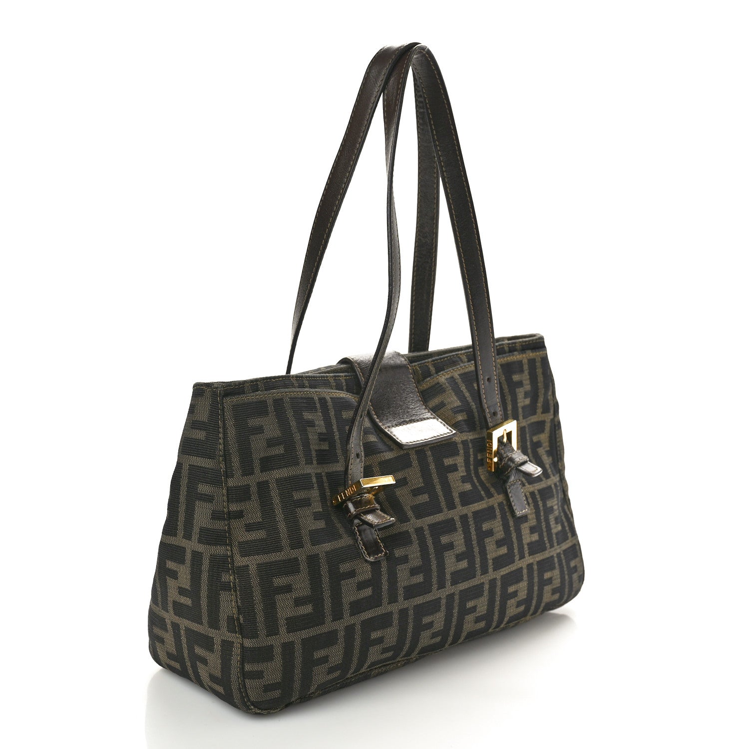 Fendi Zucca Small Handbag Tobacco 3 of 14