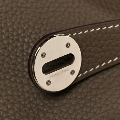Hermes Taurillon Clemence Lindy 26 Etoupe 8 of 17