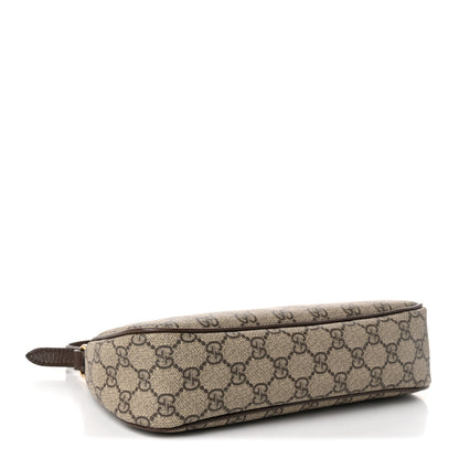 Gucci GG Supreme Monogram Textured Dollar Calfskin Small Ophidia Hobo Beige Ebony New Acero 4 of 10