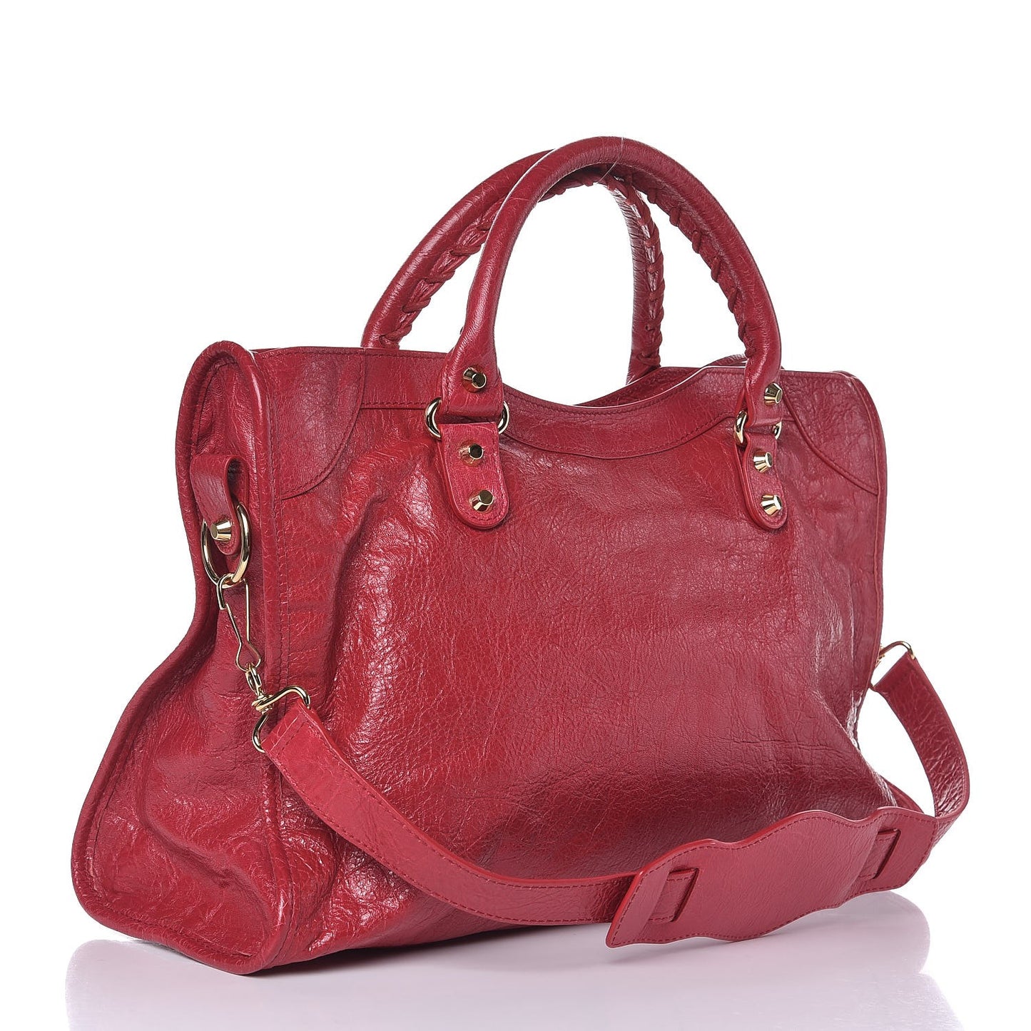 Agneau Classic Gold Hardware City Rouge Sapphire