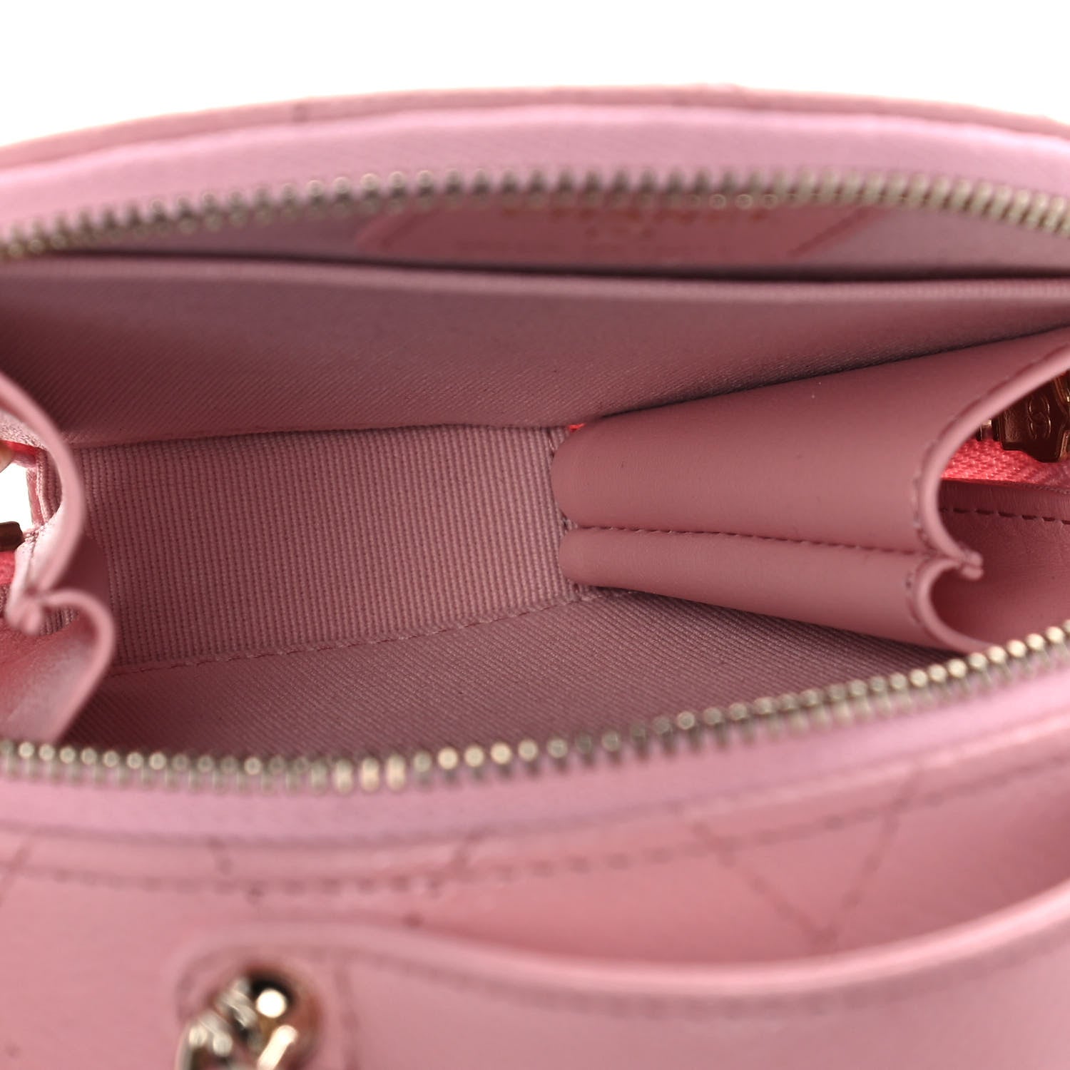 Chanel Caviar Quilted Round Handle With Care Vanity With Chain Pink 5 of 12