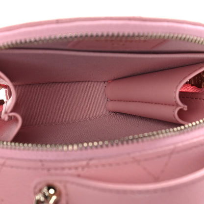 Chanel Caviar Quilted Round Handle With Care Vanity With Chain Pink 5 of 12