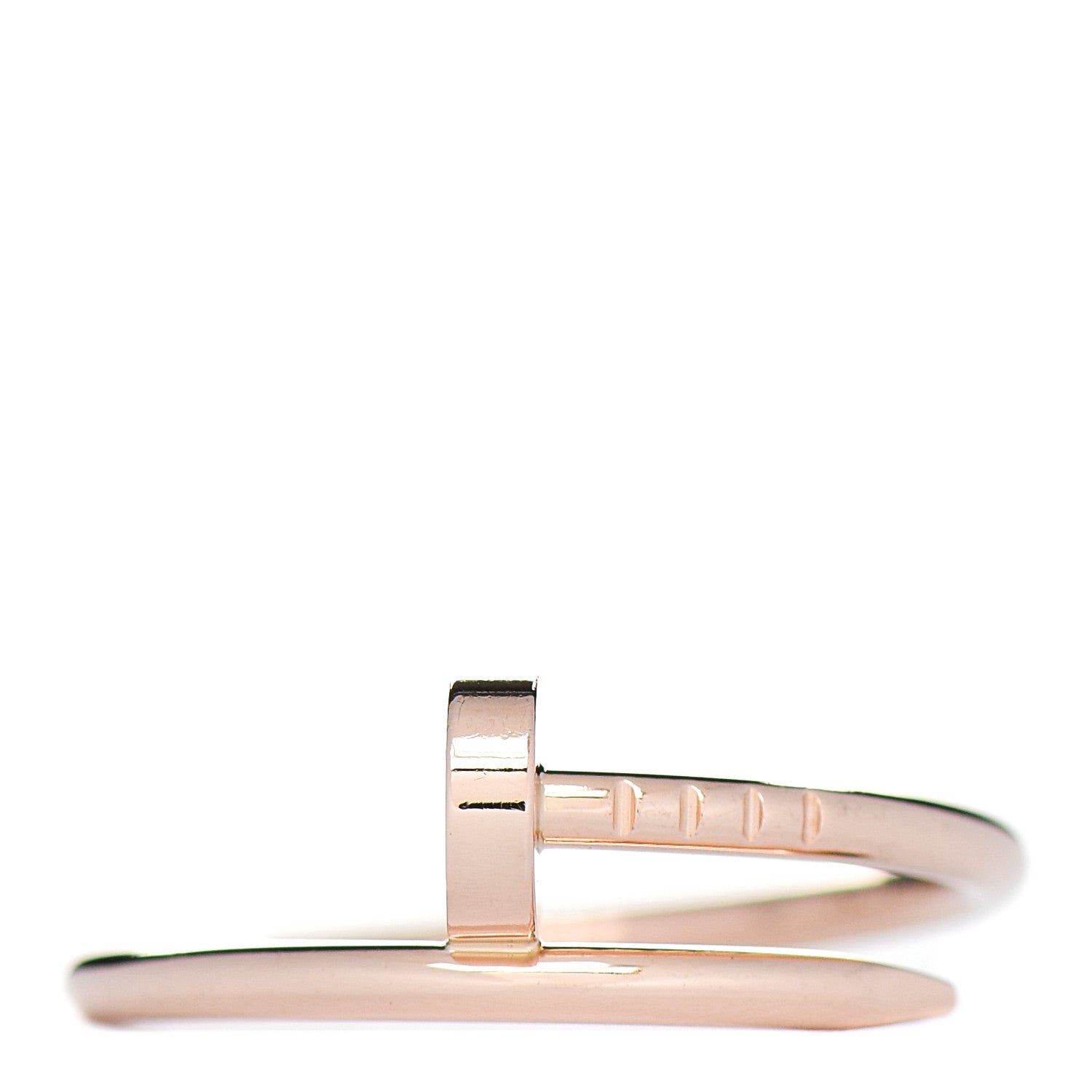 Cartier 18K Pink Gold Small Juste Un Clou Ring 55 7.25 1 of 5