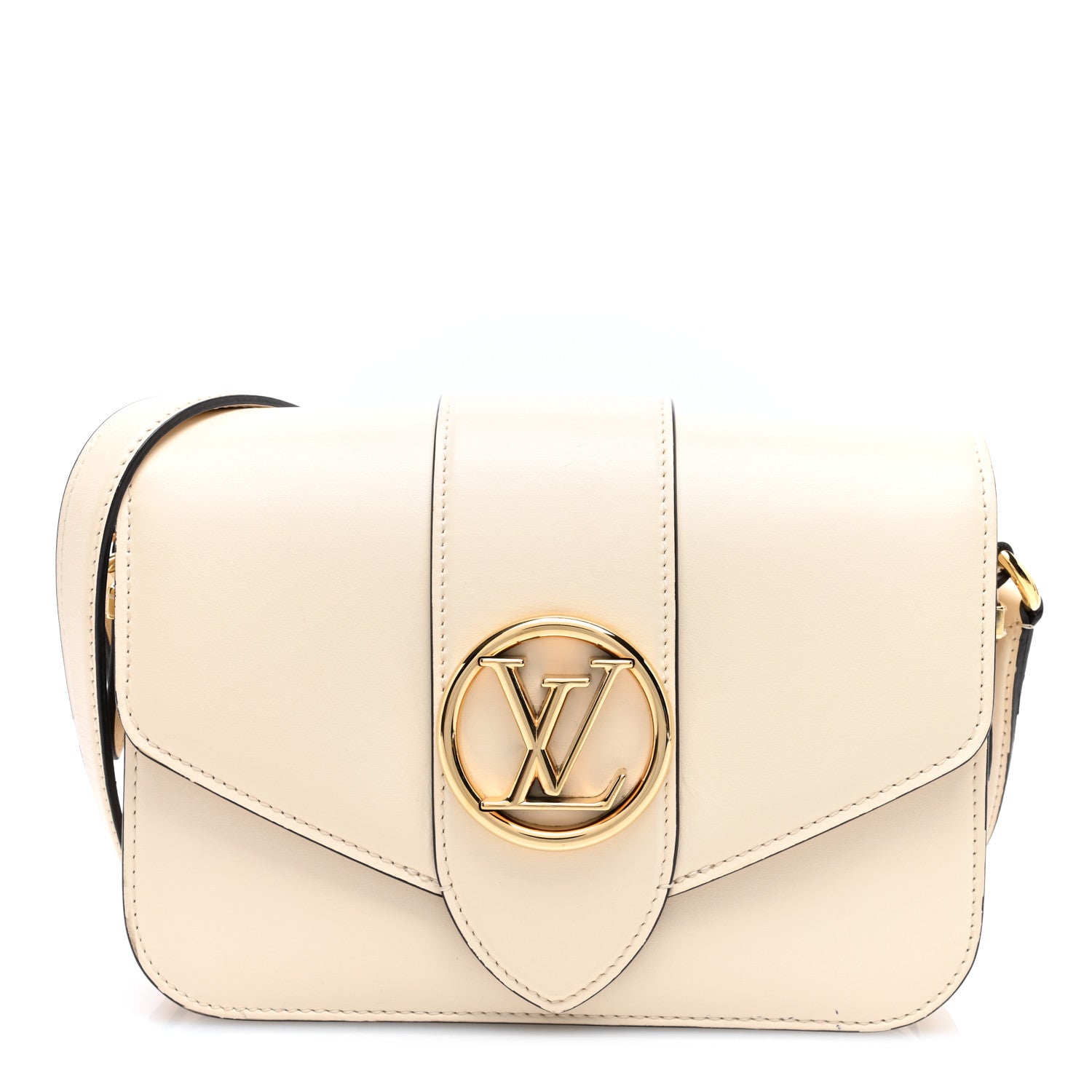 Louis Vuitton Smooth Calfskin LV Pont 9 Cream 1 of 10