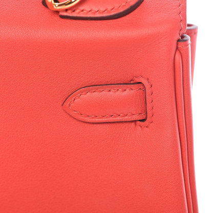 Hermes Swift Kelly Retourne 25 Rouge Tomate 19 of 41