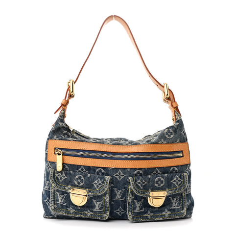 Monogram Denim Baggy PM Blue