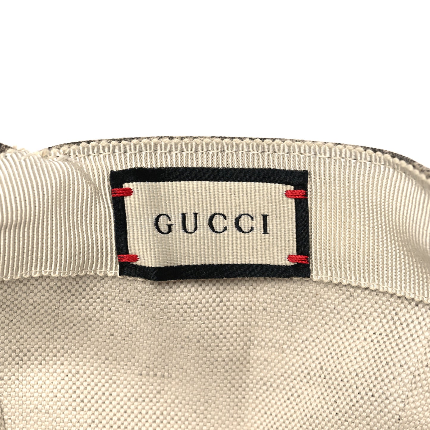 GG Supreme Monogram Apple Print Baseball Hat M Beige Red