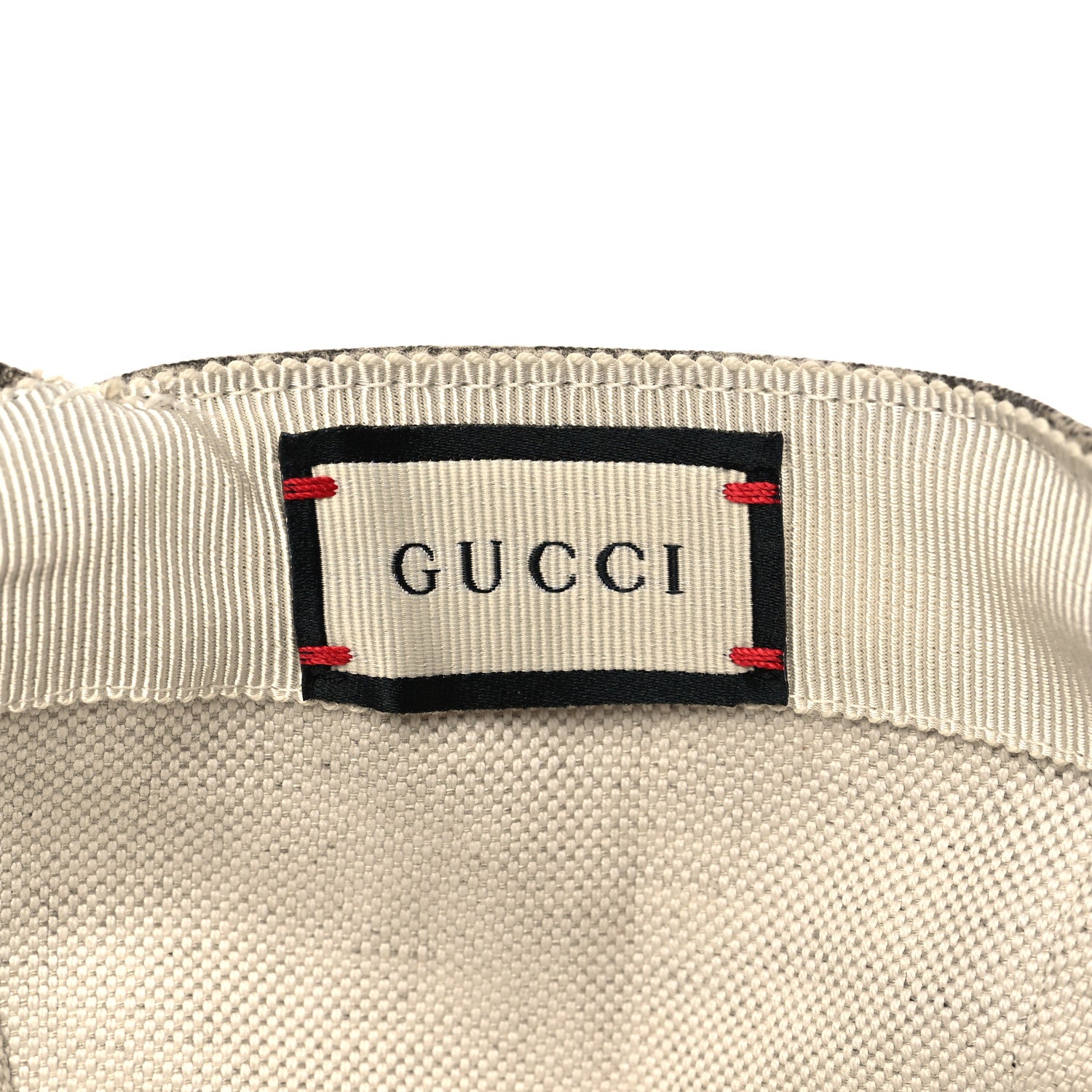 Gucci GG Supreme Monogram Apple Print Baseball Hat M Beige Red 7 of 8