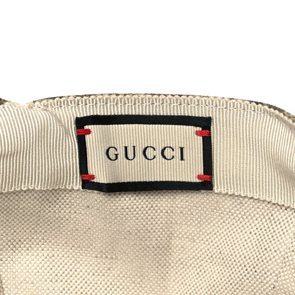 Gucci GG Supreme Monogram Apple Print Baseball Hat M Beige Red 7 of 8