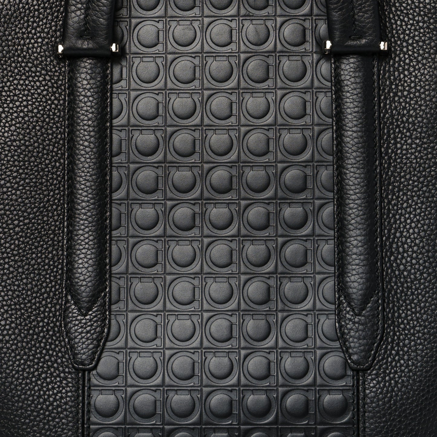 Calfskin Gancini Business Bag Black