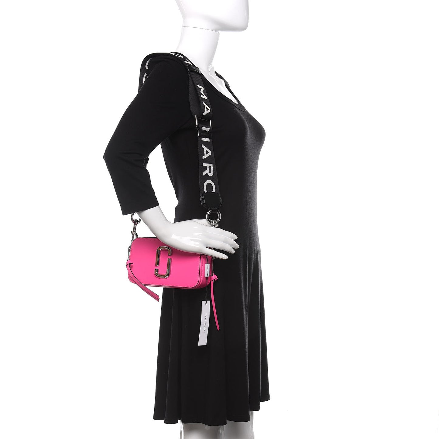 Saffiano Small Snapshot Camera Bag Pink