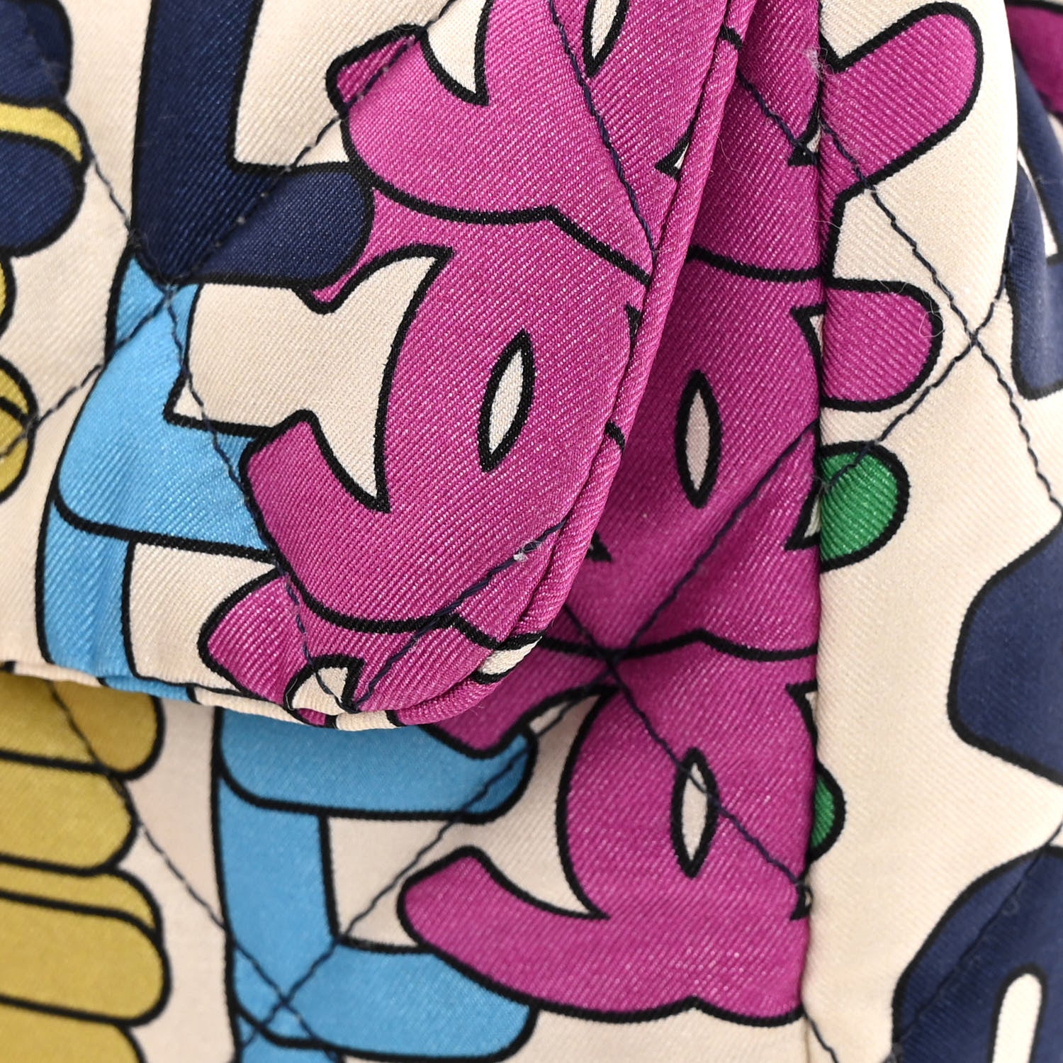 Chanel Printed Silk CC Small Single Flap Multicolor 11 of 13