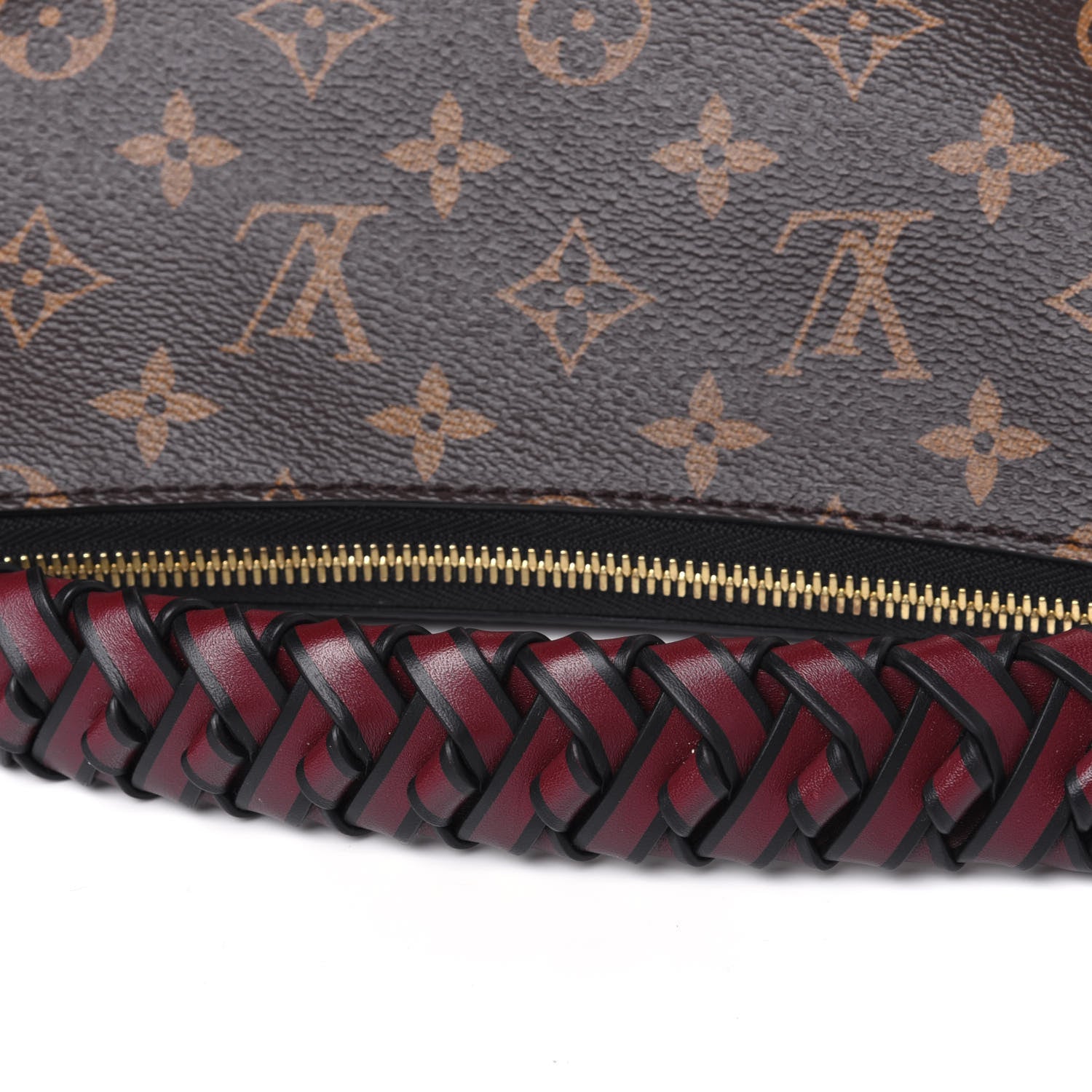 Louis Vuitton Monogram Beaubourg Hobo Mini Bordeaux Red Peach Safran Blue Jean Blue 17 of 17