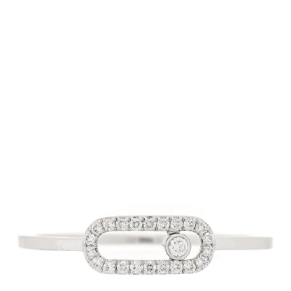 Messika 18K White Gold Diamond Move Uno Ring 54 7 1 of 5