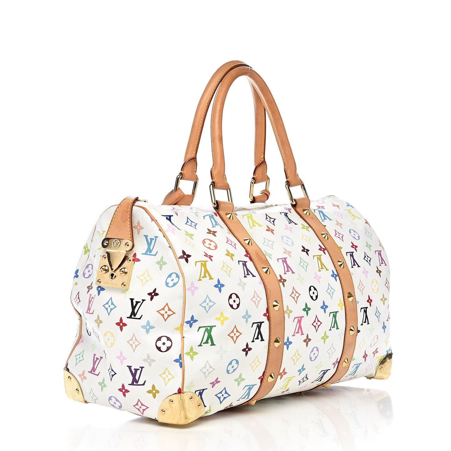 Monogram Multicolor Keepall 45 White