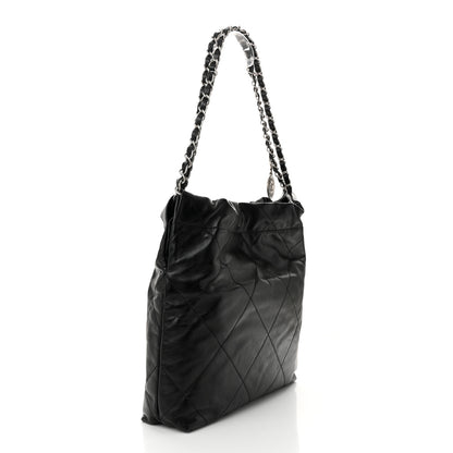 Chanel Shiny Calfskin Quilted Small Chanel 22 Black 4 of 11