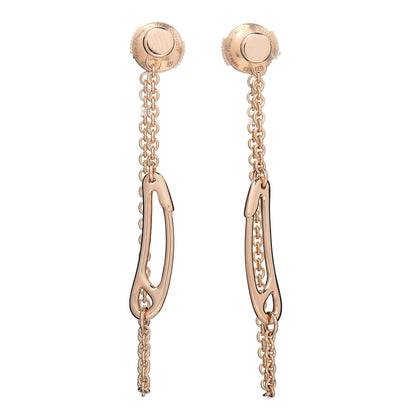 Hermes 18K Rose Gold TPM Chaine D'Ancre Punk Earrings 1 of 4