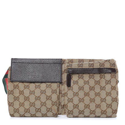 Gucci Monogram Web Belt Bag Dark Brown 1 of 9