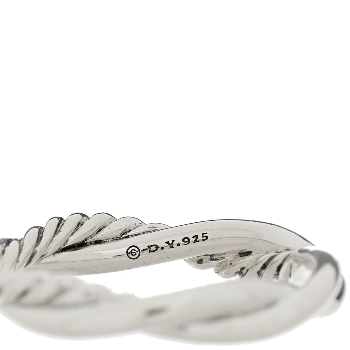 Sterling Silver Diamond Petite Infinity Twist Ring 60 9