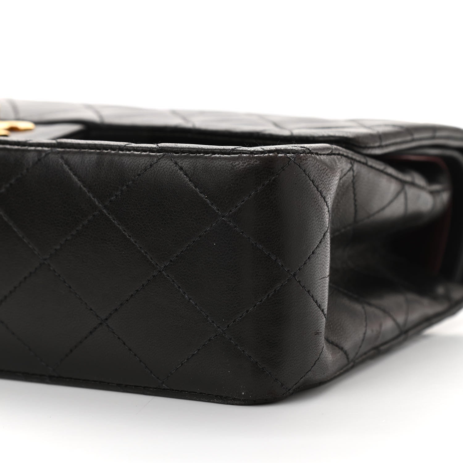 Chanel Lambskin Quilted Medium Double Flap Black 12 of 12