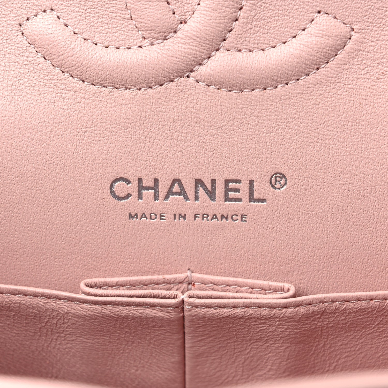 Chanel Lambskin Quilted Tri-Color Medium Double Flap Green Pink 6 of 11