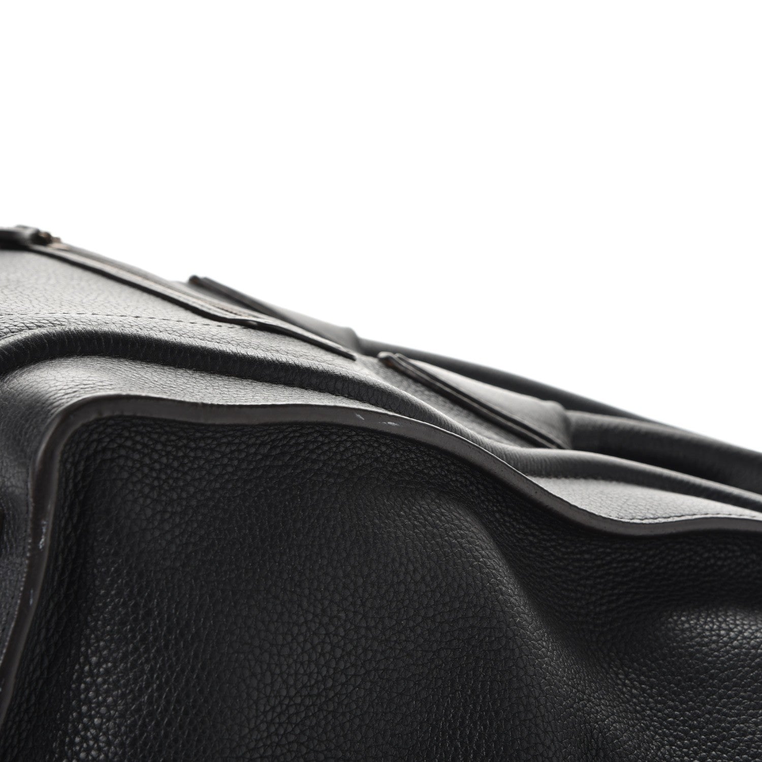 Celine Drummed Calfskin Mini Luggage Black 13 of 14
