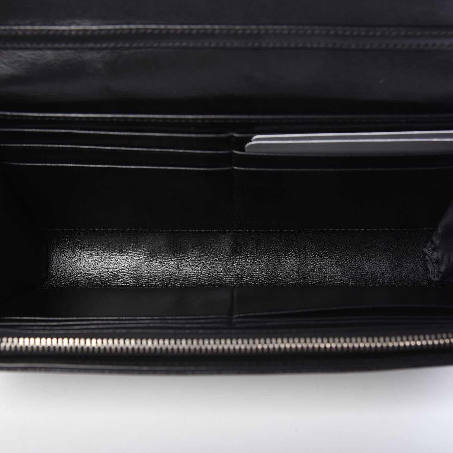 Christian Dior Grained Calfskin Diorama Croisiere Chain Wallet Black 6 of 11
