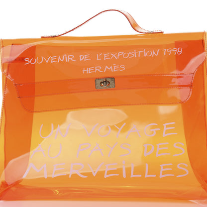 Hermes Vinyl Souvenir De L'Exposition Kelly Orange 8 of 12