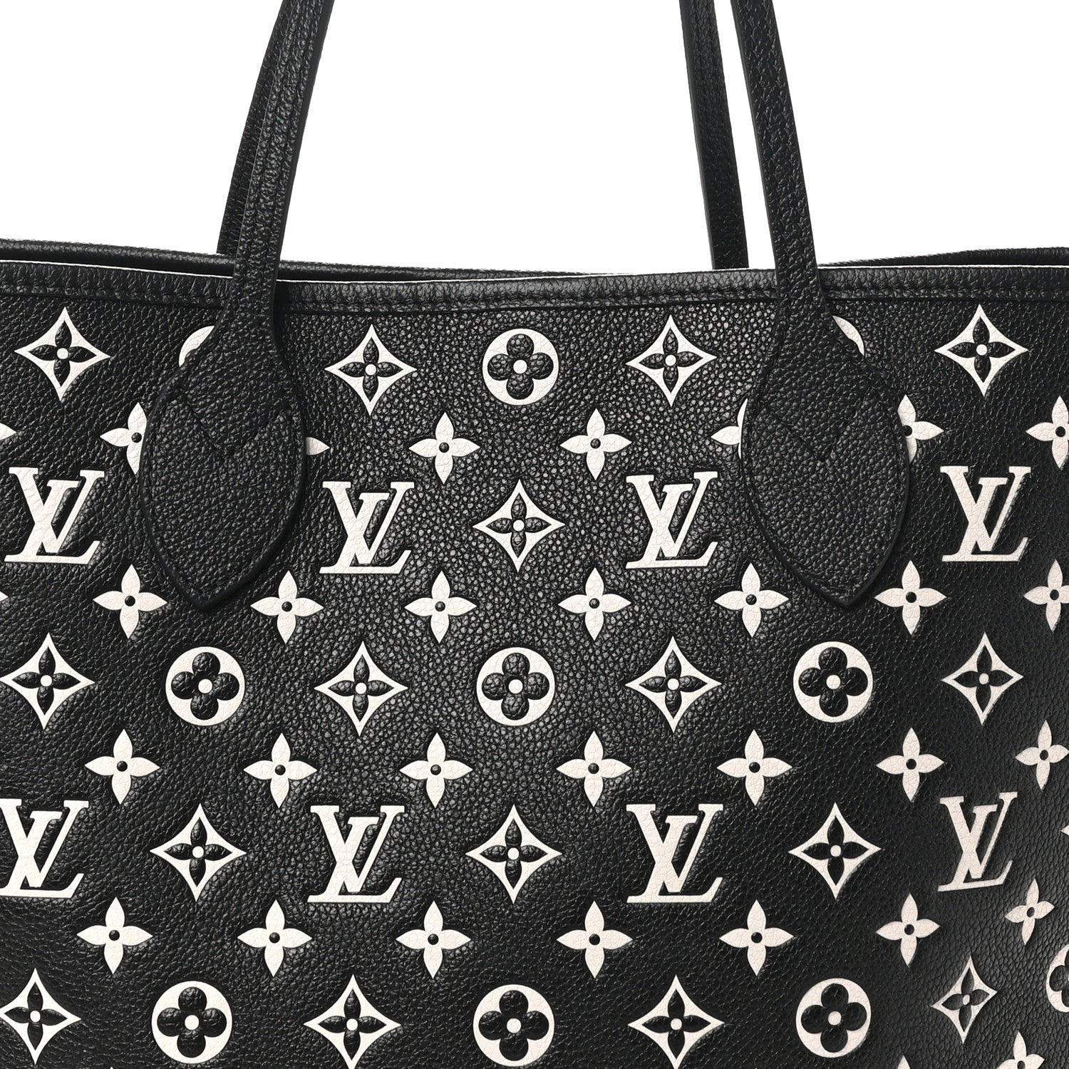 Louis Vuitton Empreinte Spring In The City Neverfull MM Black White Pink 8 of 10