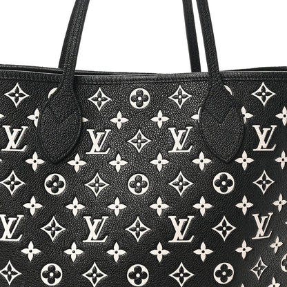 Louis Vuitton Empreinte Spring In The City Neverfull MM Black White Pink 8 of 10