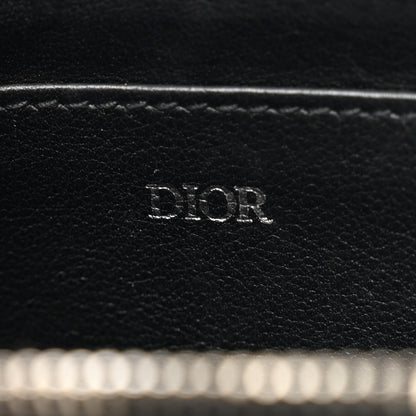 Christian Dior Oblique Zipped Card Holder Navy Blue 6 of 8