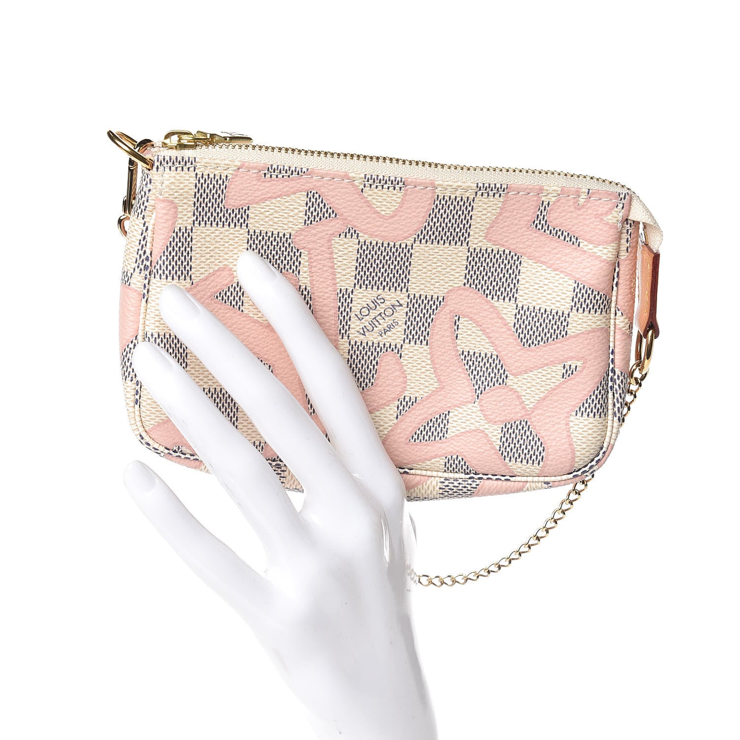 Louis Vuitton Damier Azur Tahitienne Mini Pochette Accessories 2 of 8