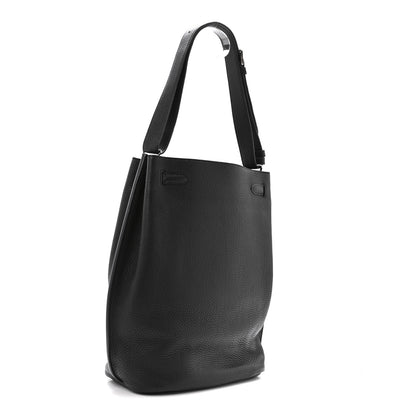 Hermes Taurillon Clemence So Kelly 26 Black 3 of 13