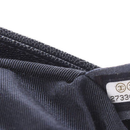 Chanel Caviar Quilted Medium Boy Flap Dark Blue 9 of 11
