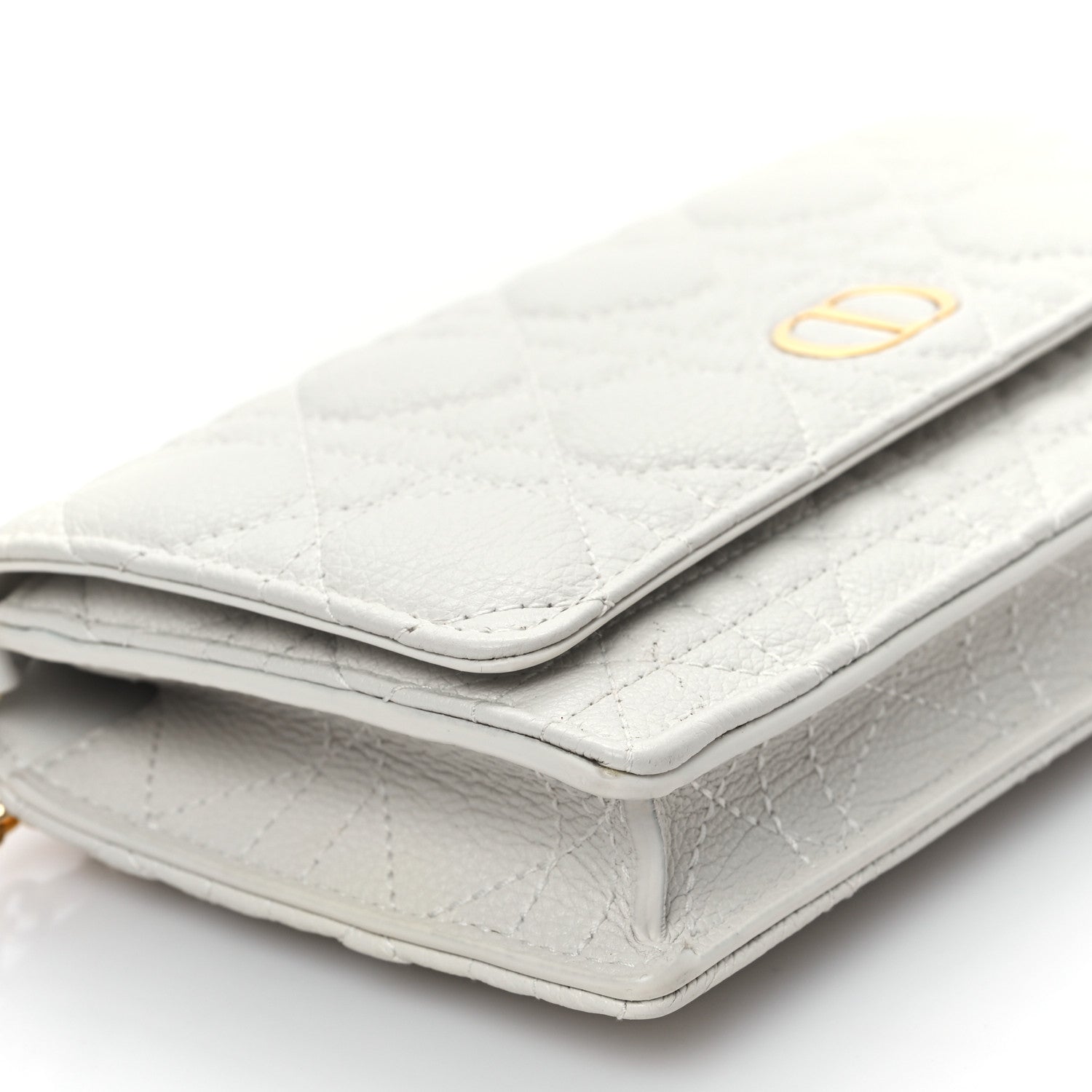 Christian Dior Supple Calfskin Caro Pouch with Chain Latte 10 of 10