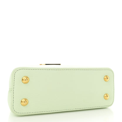 Louis Vuitton Taurillon Karung Mini Capucines Vert D'eau Green 4 of 10