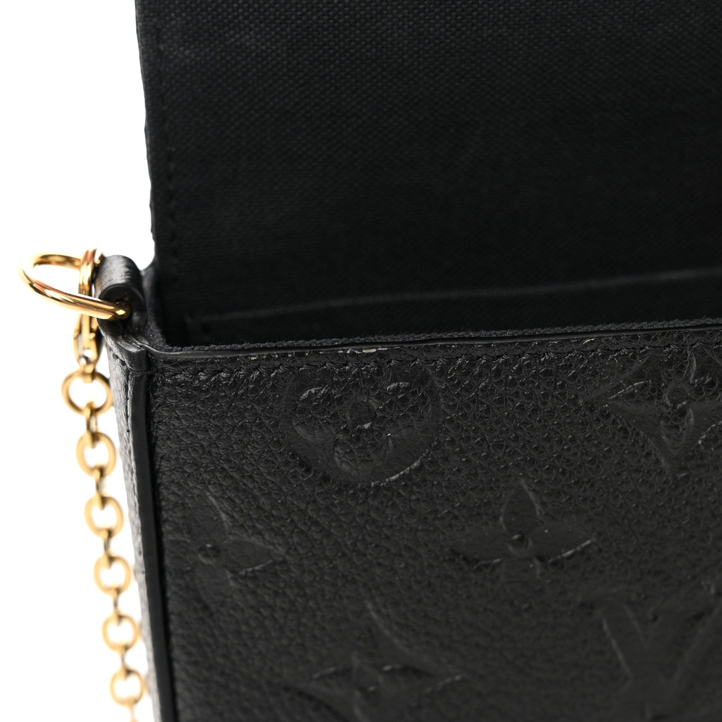 Empreinte Pochette Felicie Chain Wallet Black