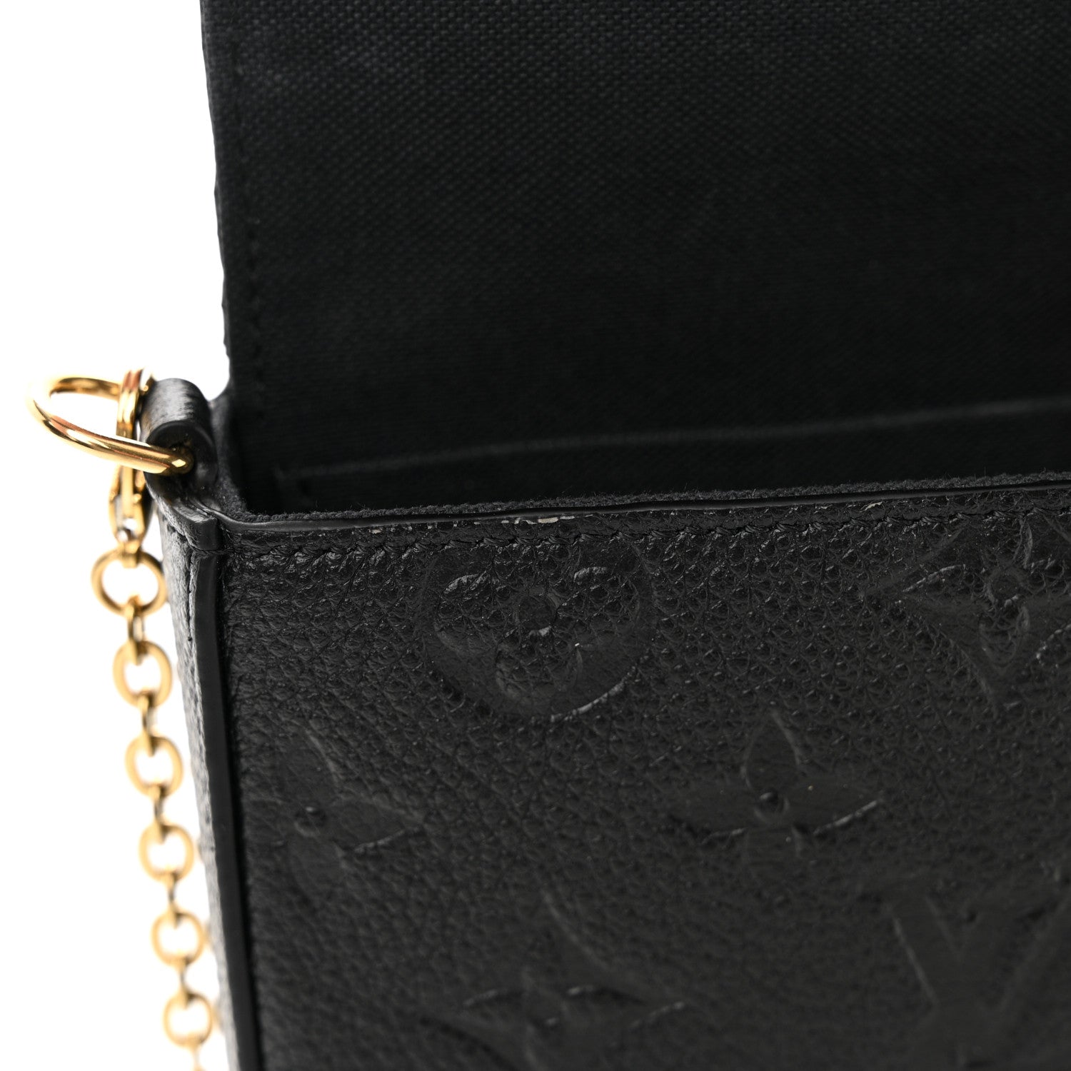 Louis Vuitton Empreinte Pochette Felicie Chain Wallet Black 13 of 13