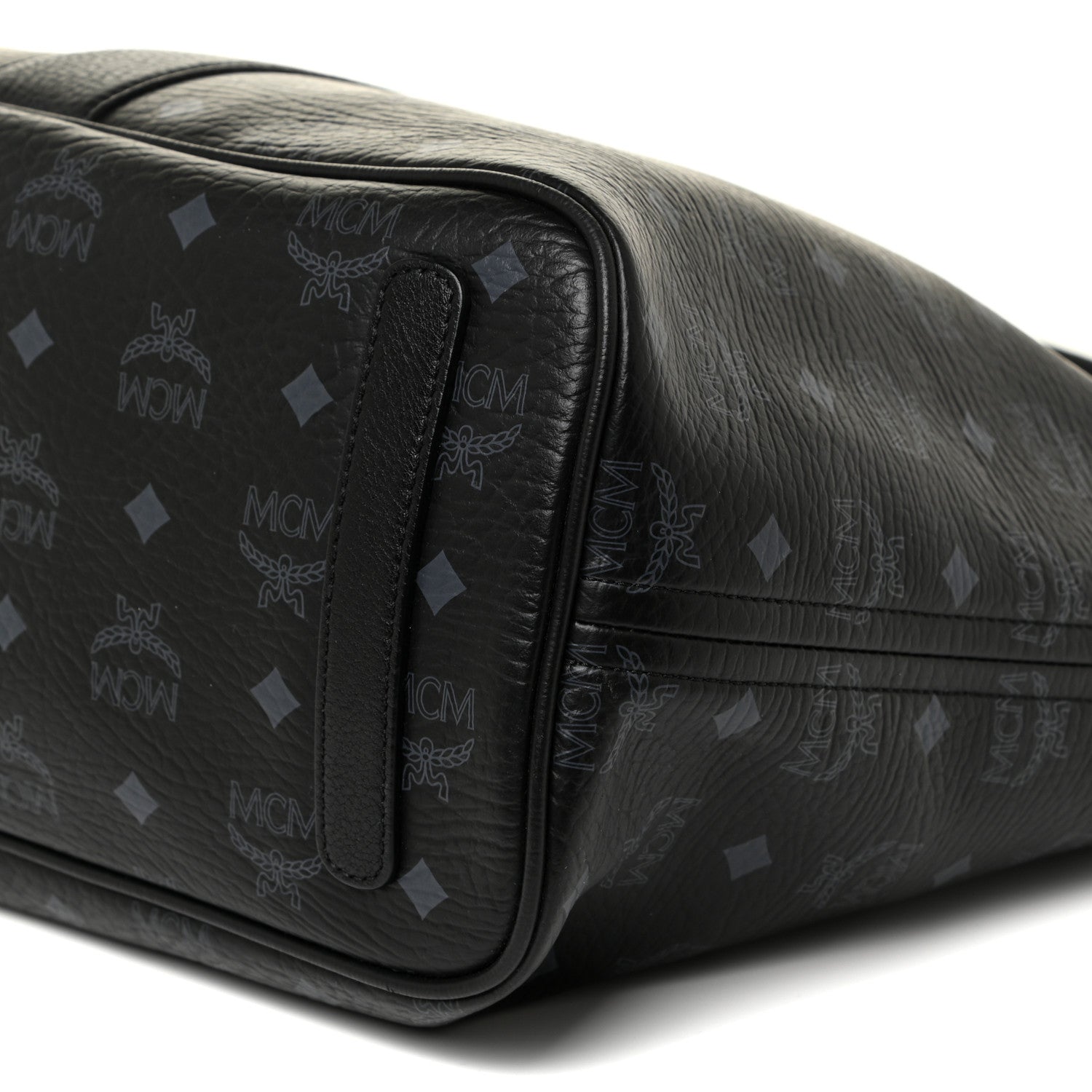 MCM Visetos Medium Liz Reversible Shopper Tote Black 9 of 23