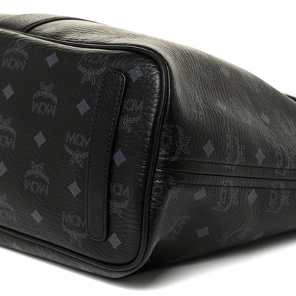MCM Visetos Medium Liz Reversible Shopper Tote Black 9 of 23