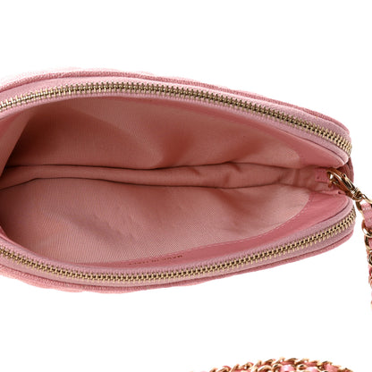 Chanel Iridescent Caviar Quilted Small Clutch With Chain Pink 5 of 16