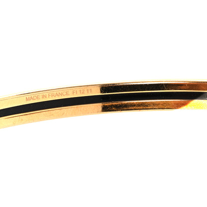 Hermes Enamel Quadrige Printed Extra Narrow Bracelet 65 5 of 6