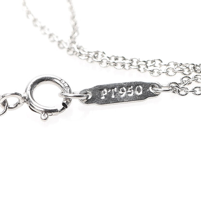 Tiffany Platinum Diamond .17ct Double Chain Solitaire Bracelet 4 of 6