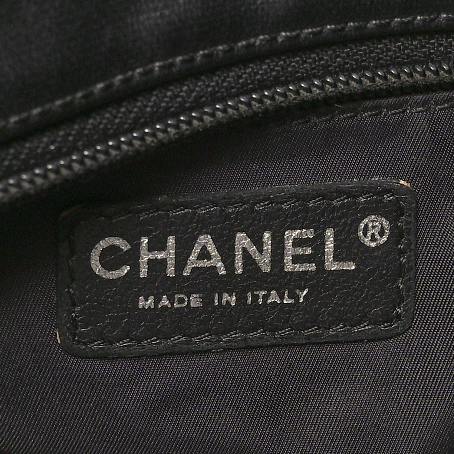 Chanel Coated Canvas Quilted Large Paris Biarritz Tote Black 6 of 10