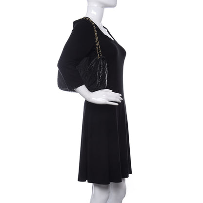 Chanel Vinyl Medium Rock and Chain Flap Black 2 of 10