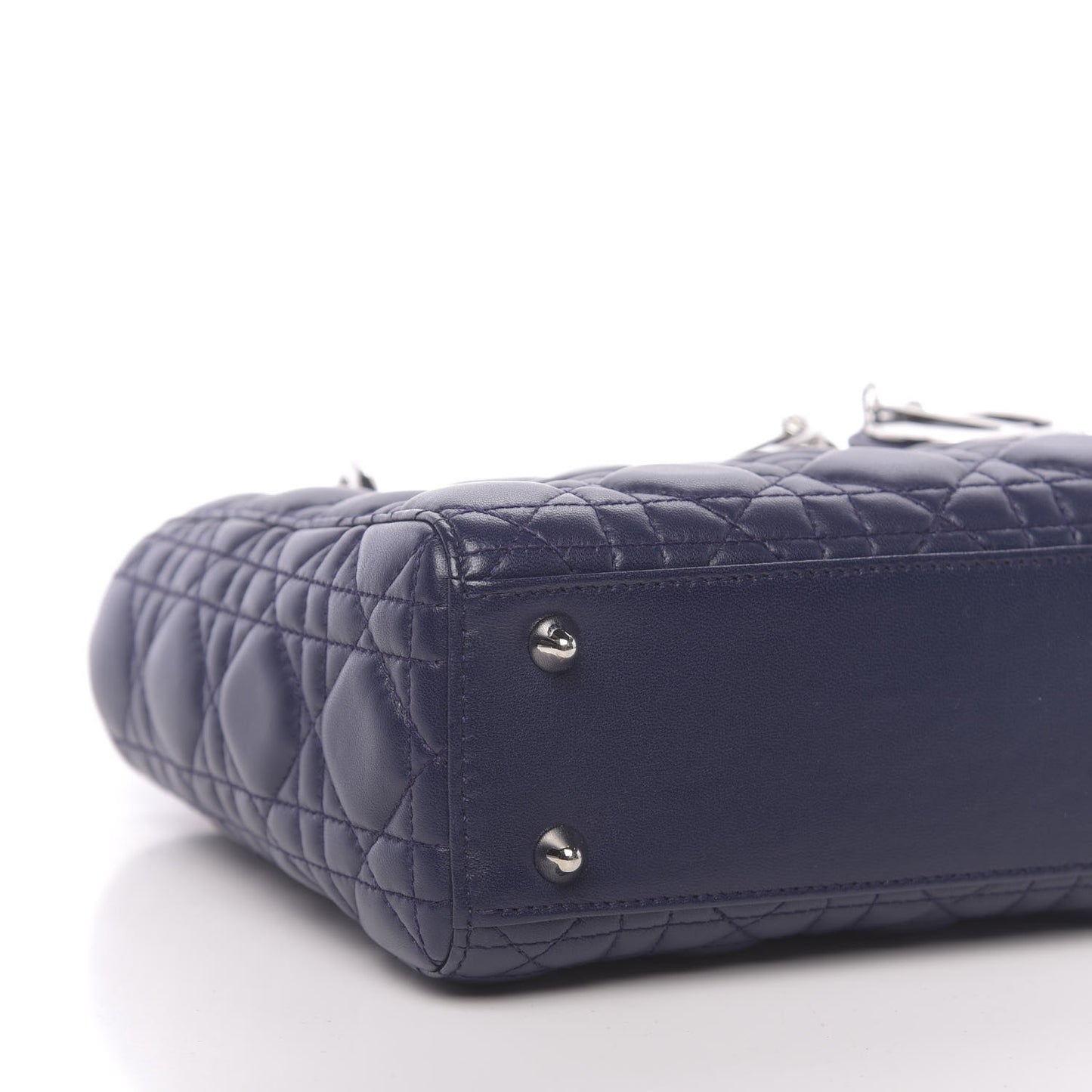 Lambskin Cannage Small Lucky Badges My Lady Dior Navy