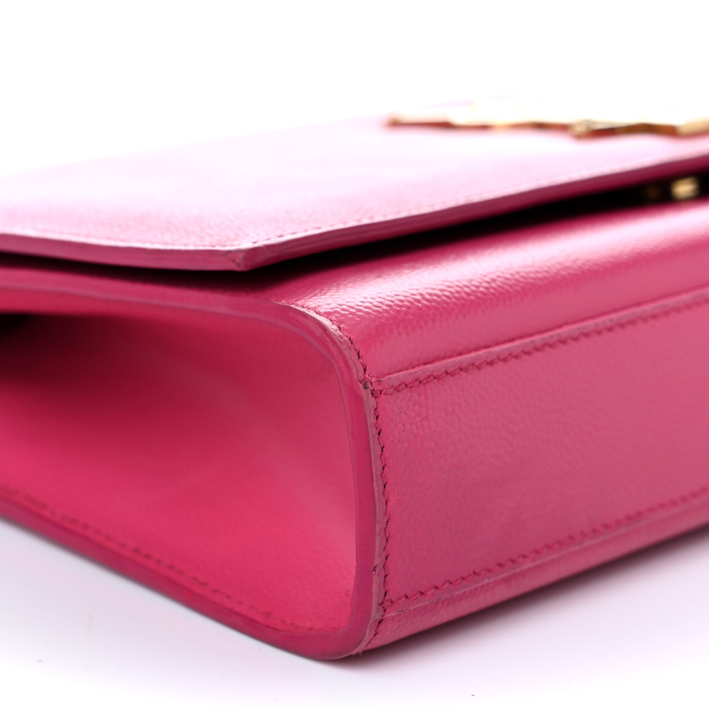 Grain De Poudre Medium Classic Monogram Kate Satchel Lipstick Fuchsia