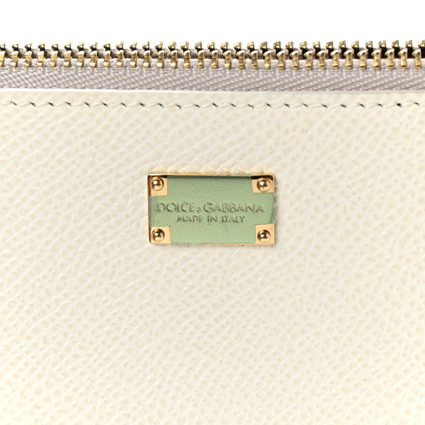 Dauphine Zip Clutch Bag White